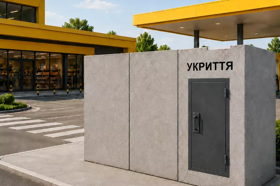 Модульне укриття з 3 модулів для АЗС